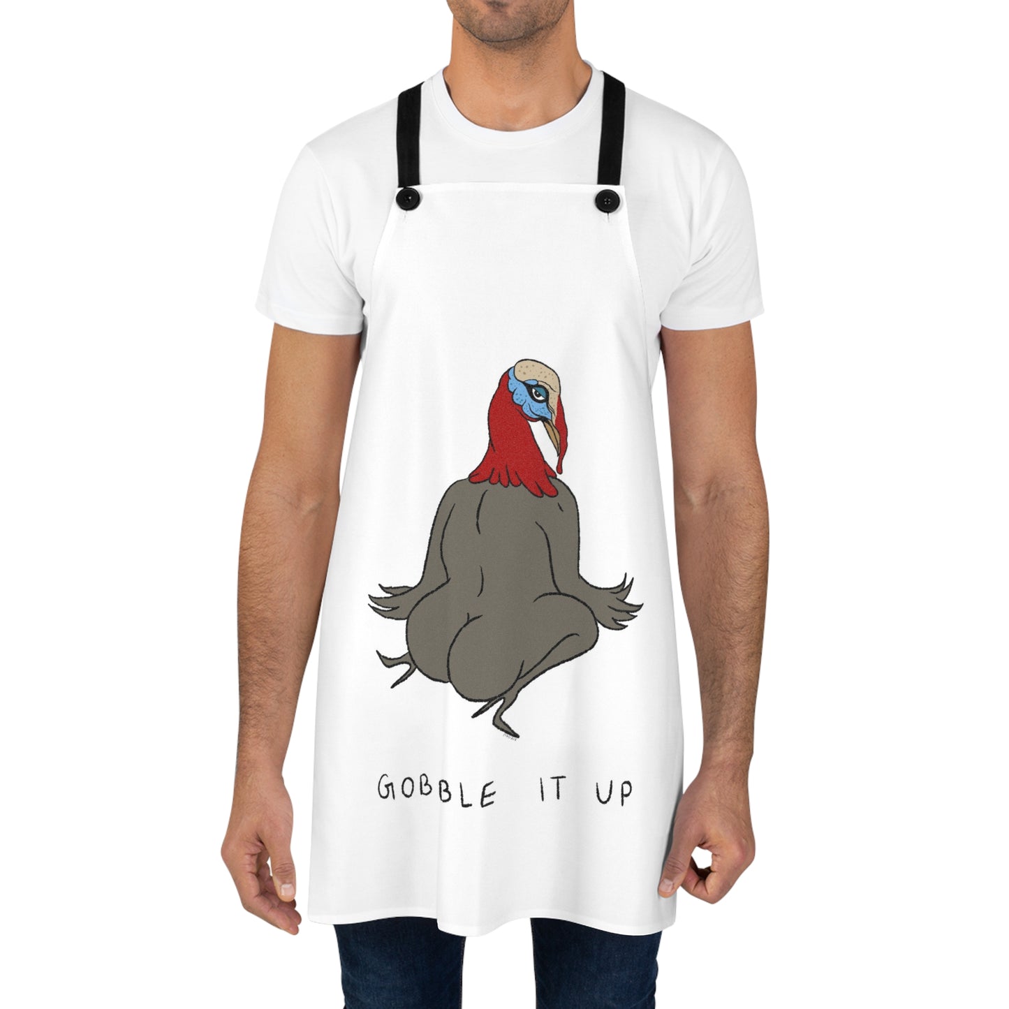 Gobble it Up Kitchen Apron by Bill Crisafi