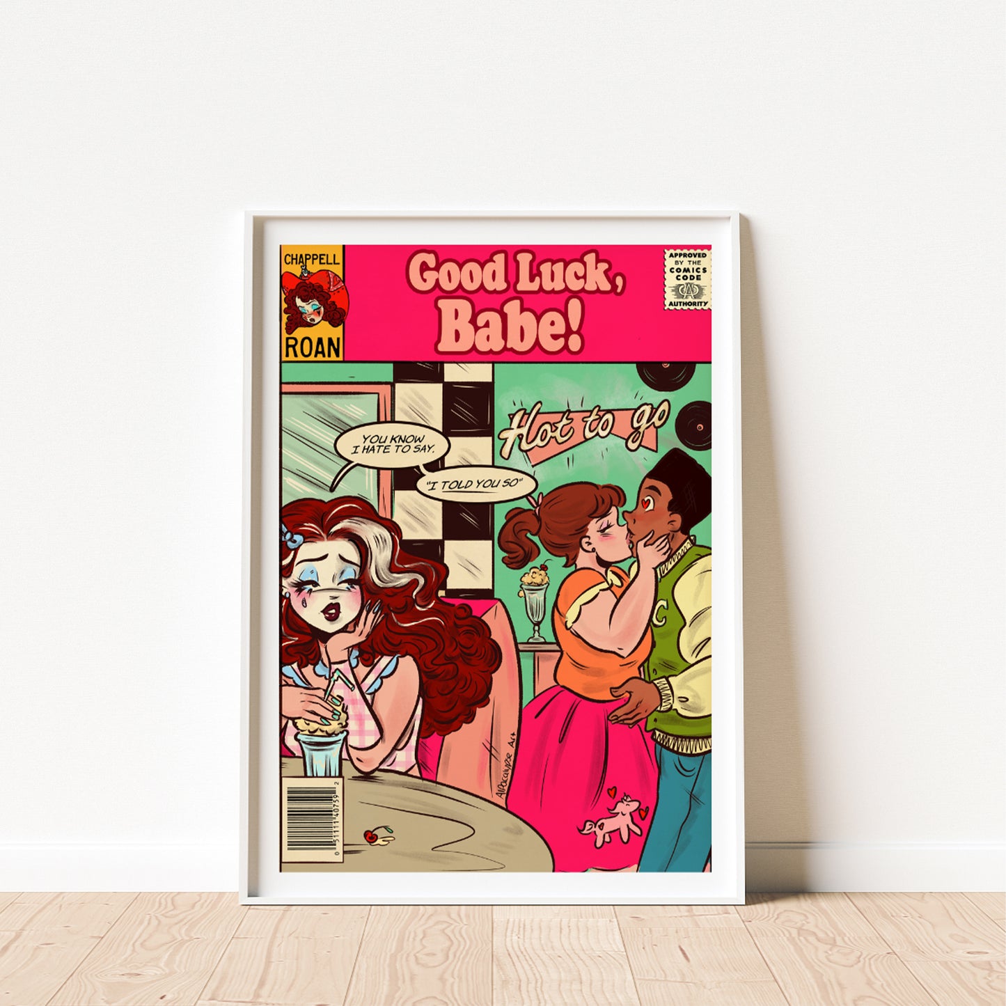 Good Luck, Babe! Art Print by Alpacalypse Art