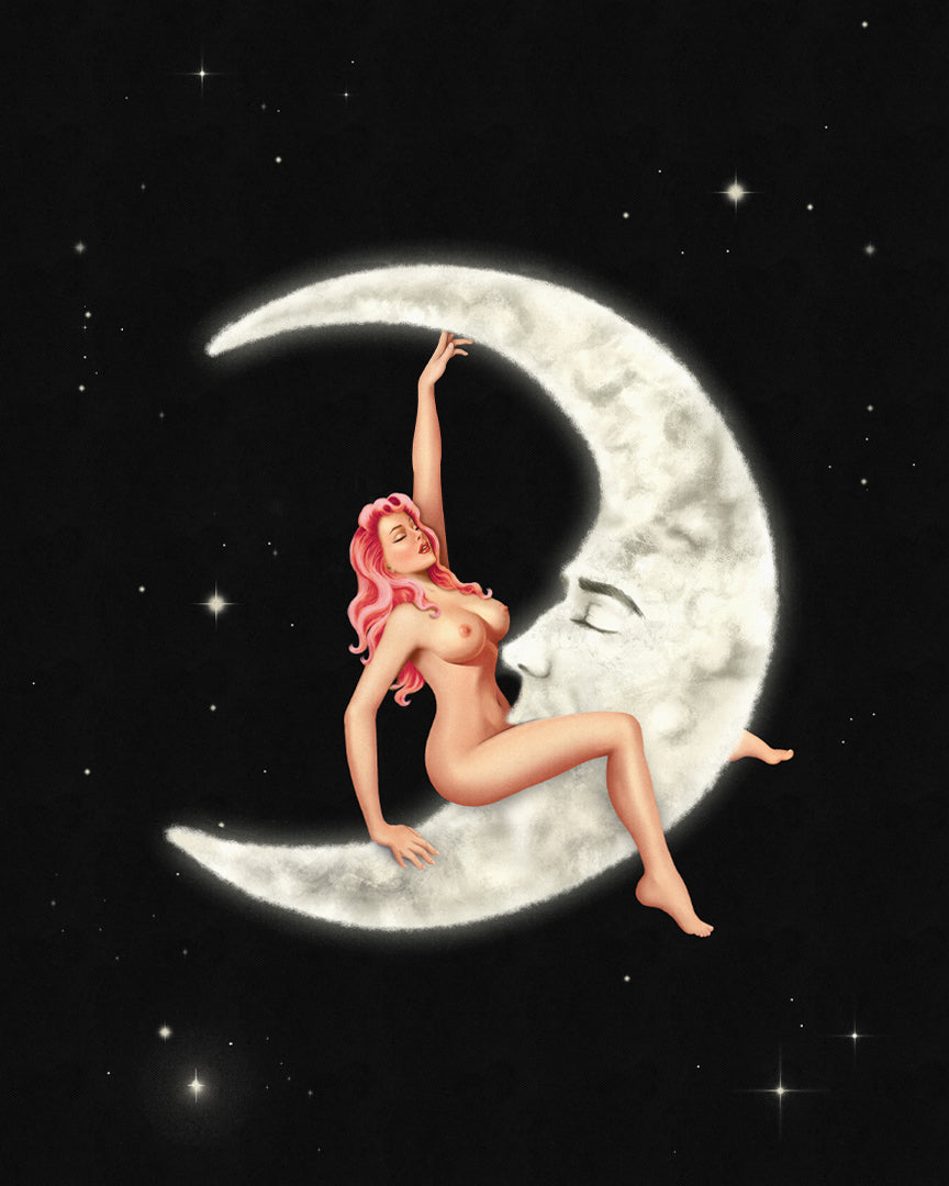 Moon Girl Art Print