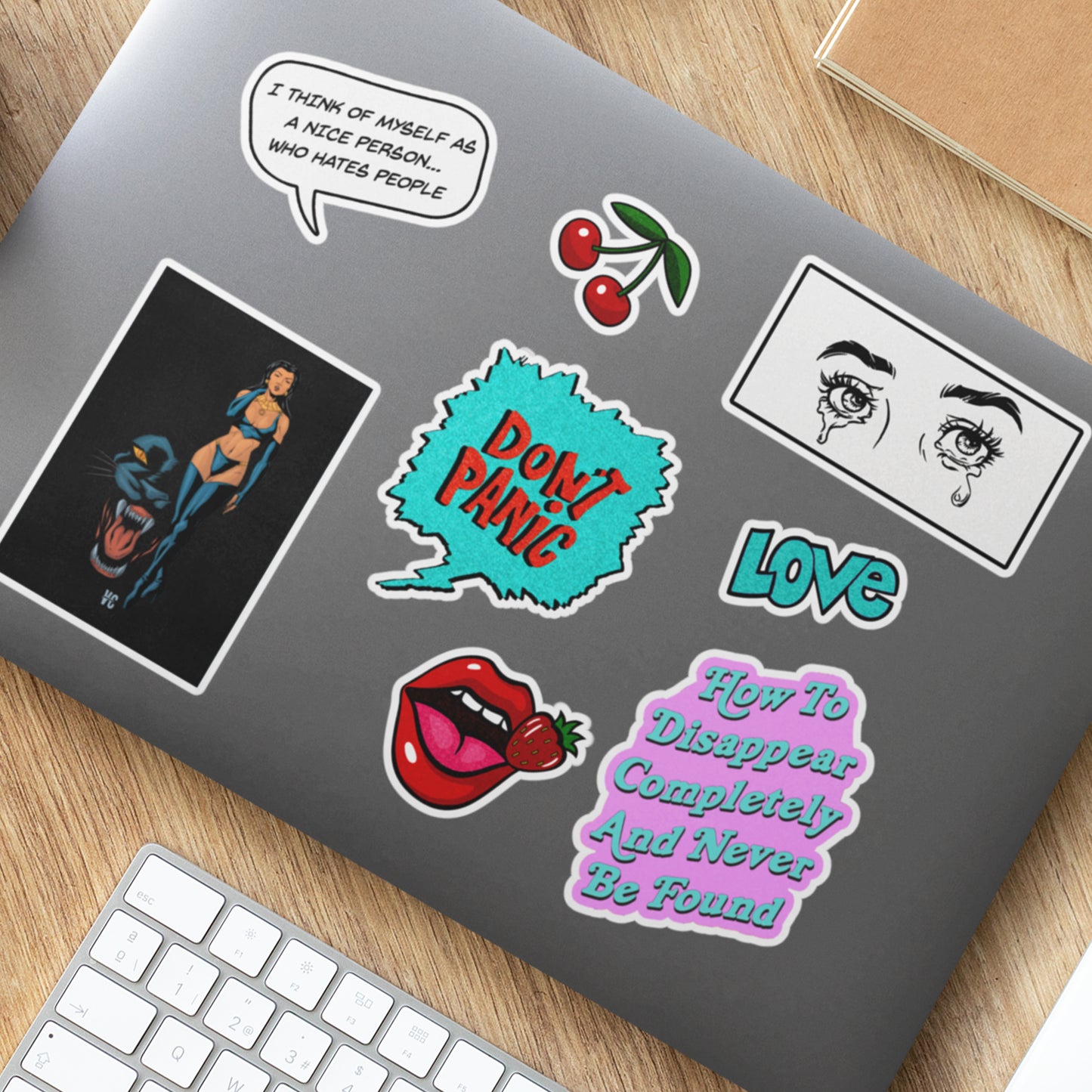 VC Cute Sticker Sheet - Vintage Comics