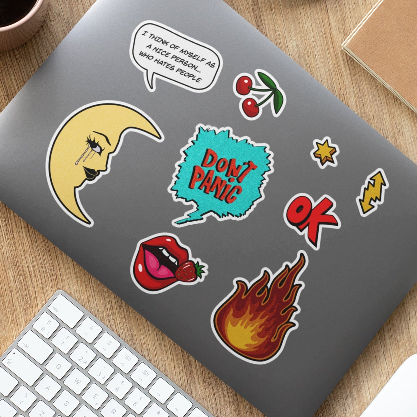 Give Hugs Sticker Sheet - Vintage Comics