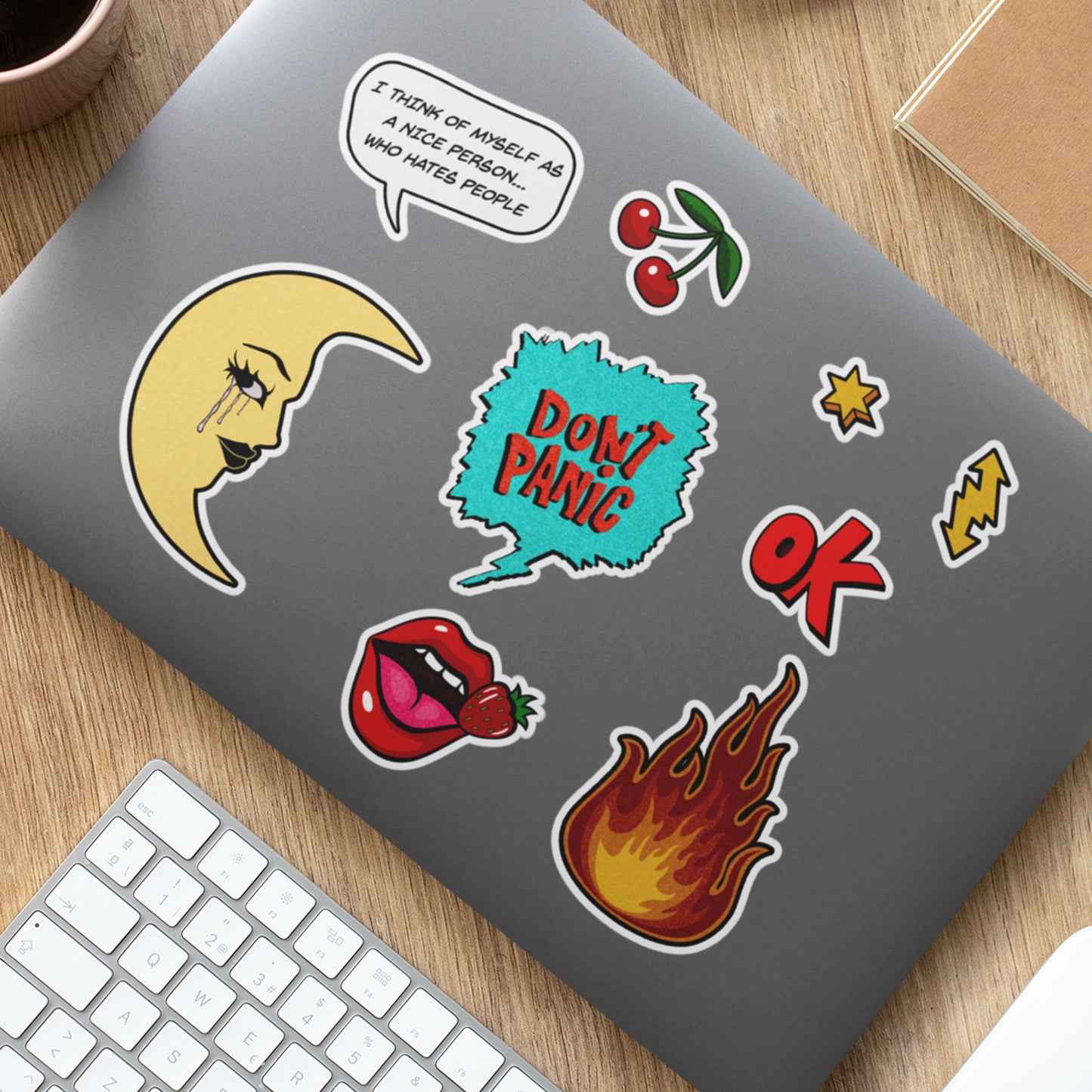 VC Fire Sticker Sheet - Vintage Comics