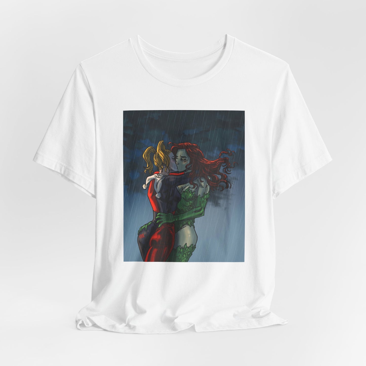 Poison Ivy & Harley Quinn Embrace T-Shirt — Gotham Comic Art Tee