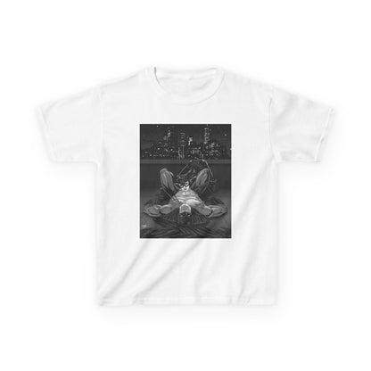 Bat & Cat Baby Tee - Monochrome