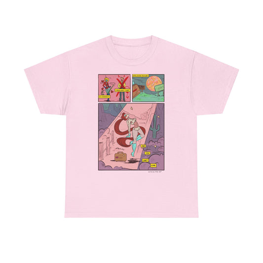 Funny Graphic Unisex Heavy Cotton Tee - Unique Art Design for Everyday Wear