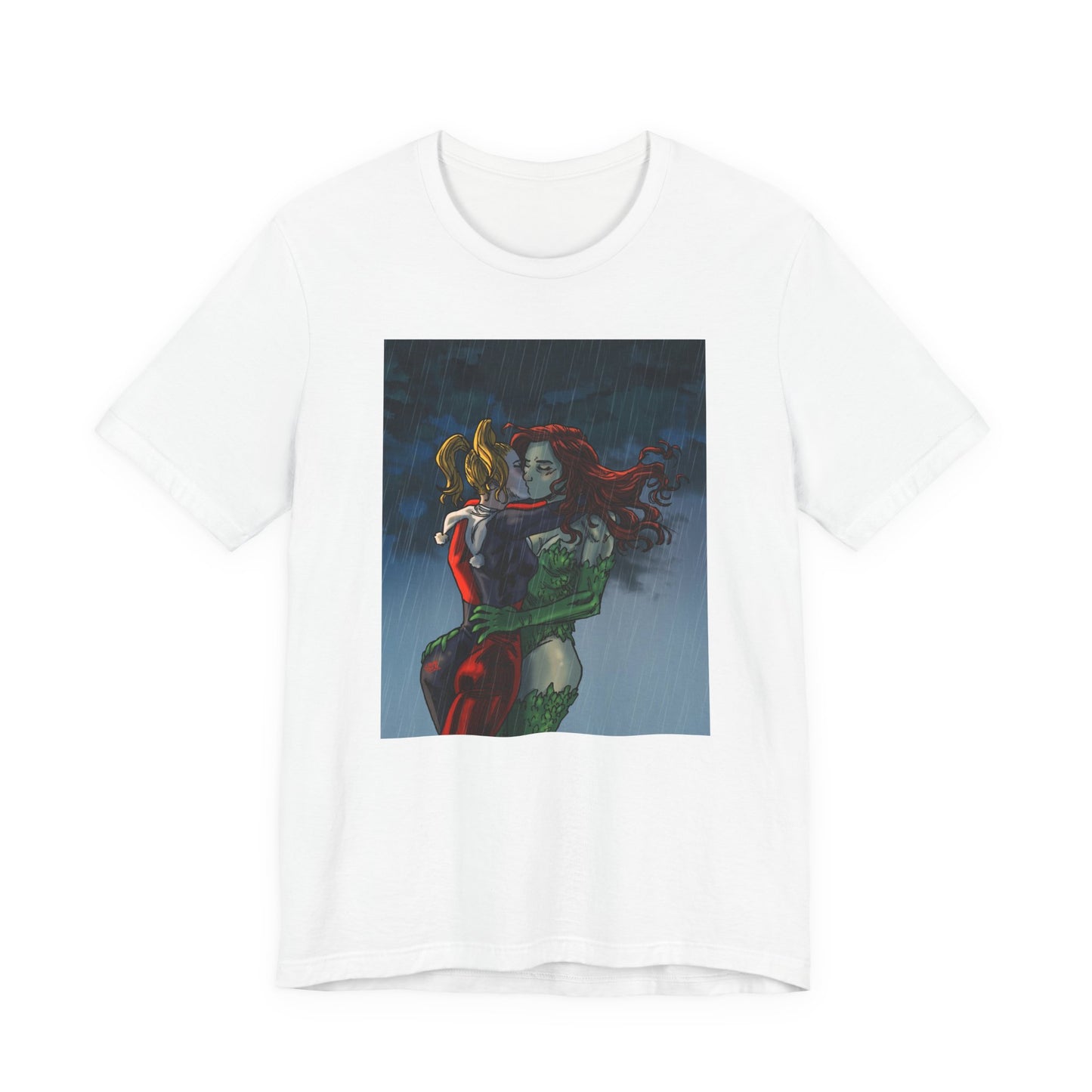 Poison Ivy & Harley Quinn Embrace T-Shirt — Gotham Comic Art Tee