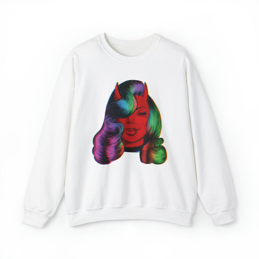 Rainbow Girl Sweatshirt By Han But Vintage