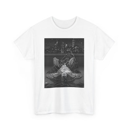 Bat & Cat Unisex Tee - Monochrome