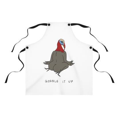 Gobble it Up Kitchen Apron by Bill Crisafi