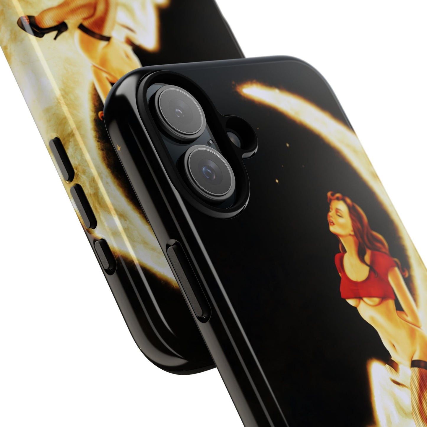 Golden Moon Girl Protective Phone Case