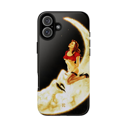 Golden Moon Girl Protective Phone Case