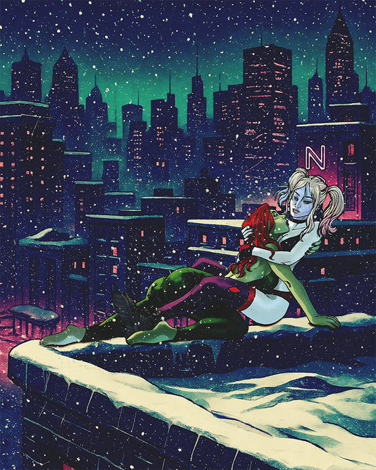 Harley & Poison Ivy Art Print