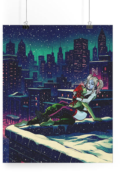 Harley & Poison Ivy Art Print