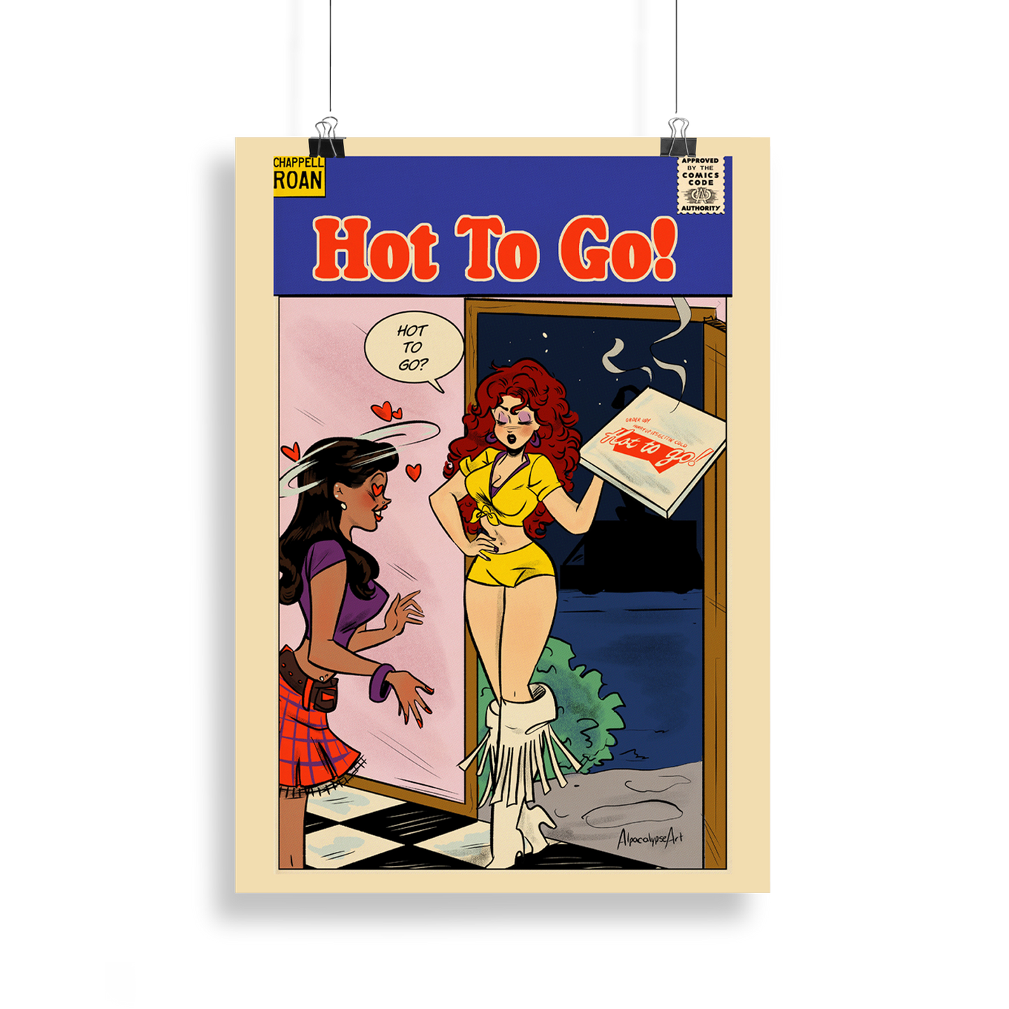 Hot To Go Art Print by Alpacalypse Art