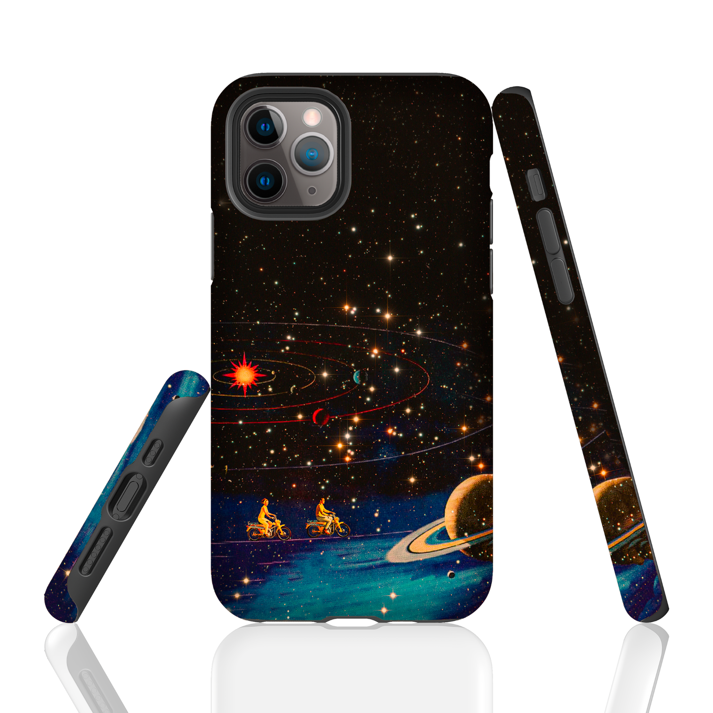 Around My Galaxy Case by Collage Soul - Vintage Comics