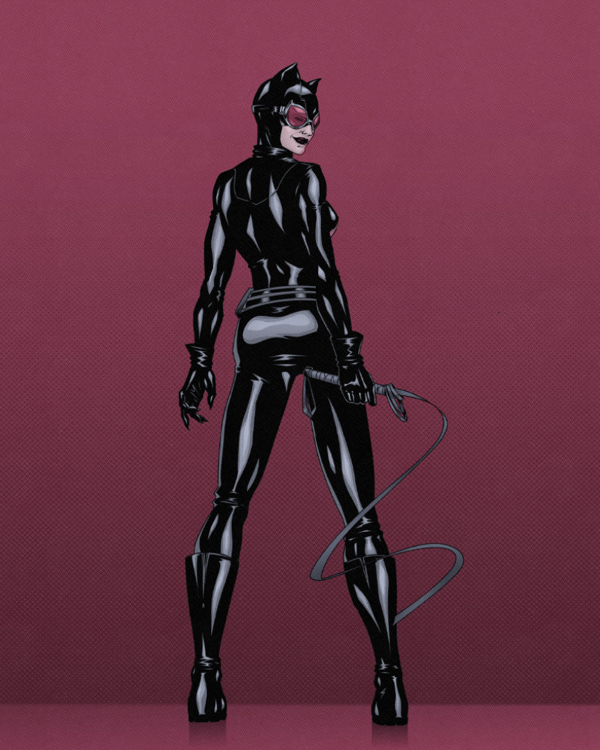 Catwoman Whip Print (Limited Edition) - Vintage Comics