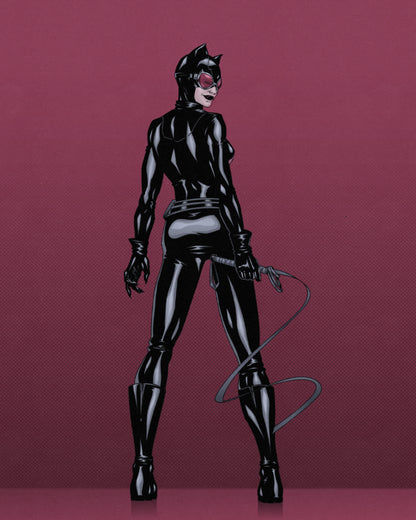 Catwoman Whip Print (Limited Edition) - Vintage Comics