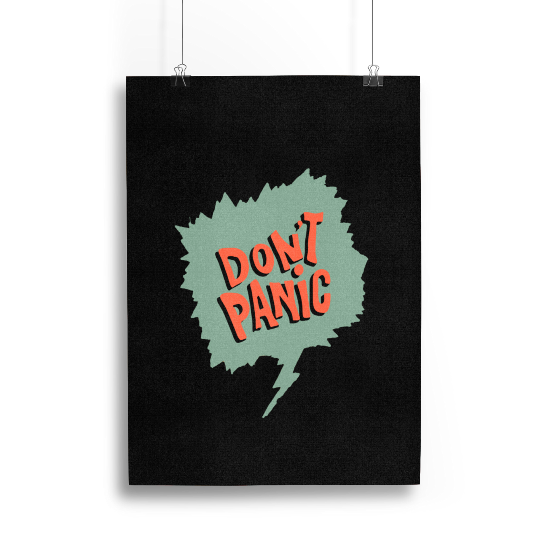 Don't Panic Print (Limited Edition) - Vintage Comics