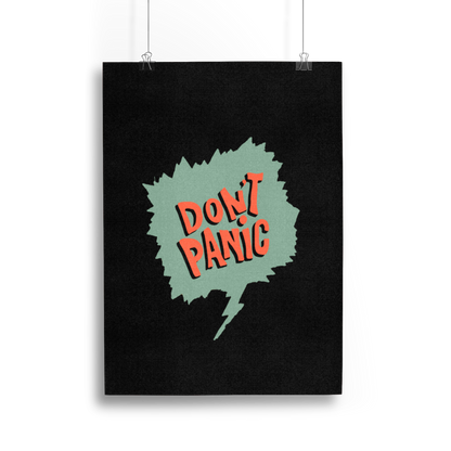 Don't Panic Print (Limited Edition) - Vintage Comics