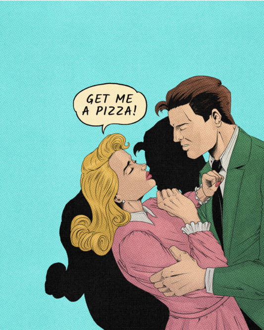 Get Me A Pizza Print (Limited Edition) - Vintage Comics