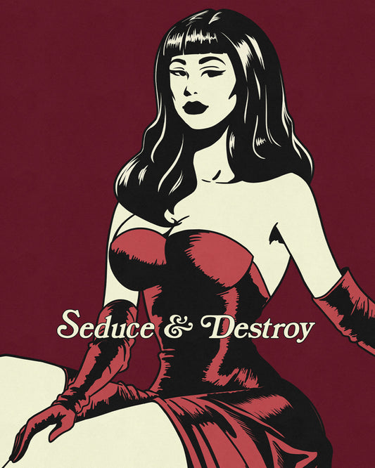 Seduce & Destroy Art Print (Limited Edition) - Vintage Comics